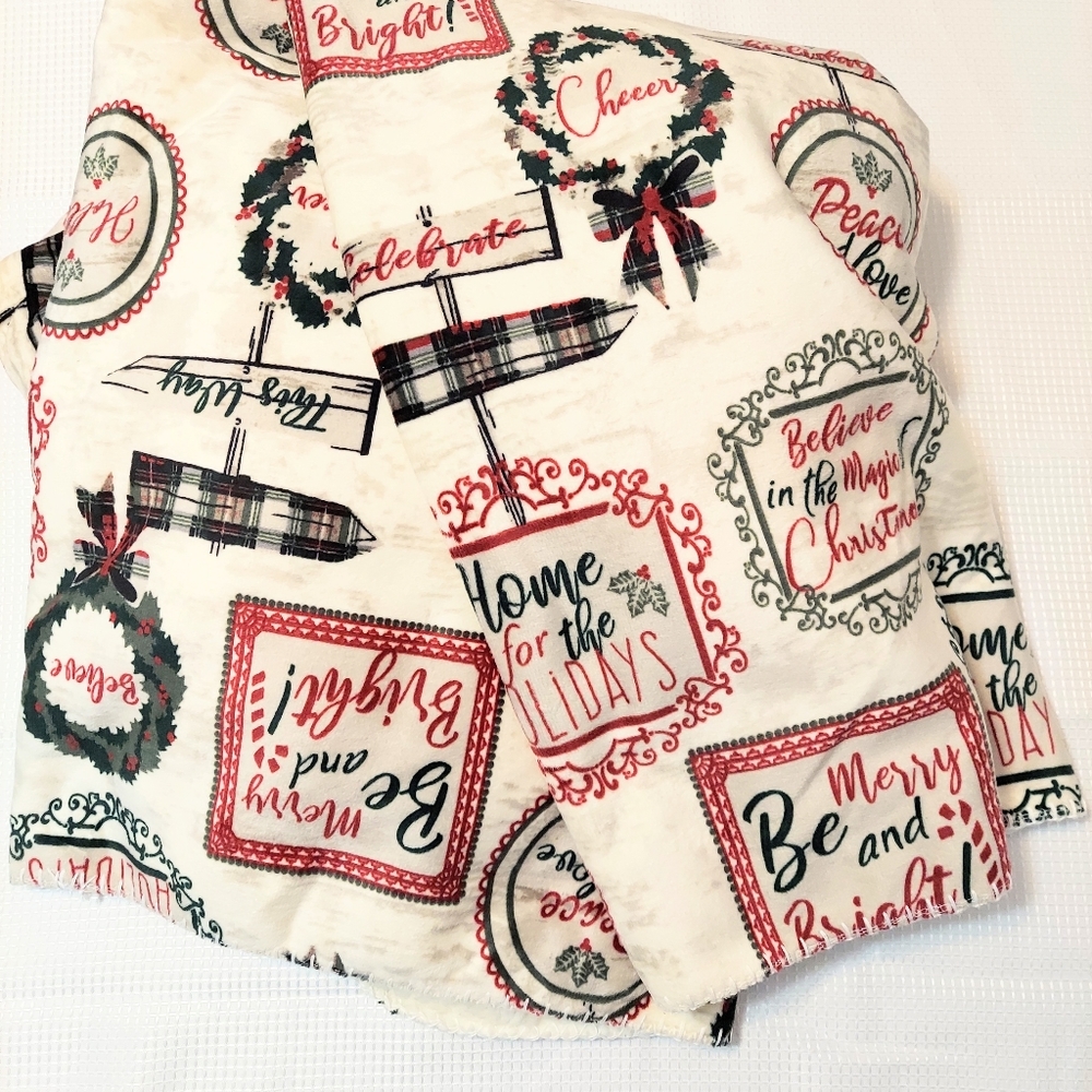 Christmas Throw Blanket Minky Sherpa